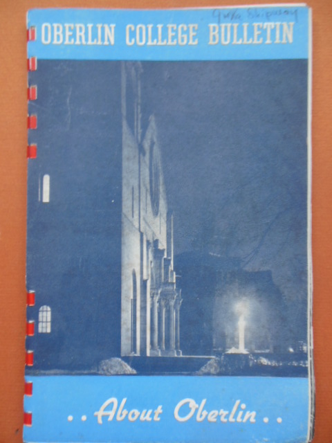 Oberlin College Baccalaureate & Commencement 1942 (4 items)