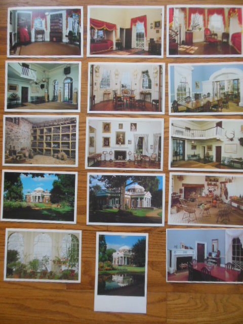 15 Postcards Views of Monticello