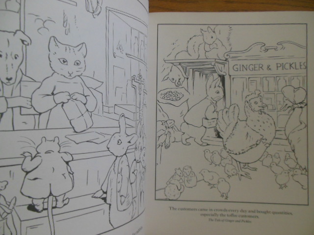 Mrs. Tiggy-Winkle and Her Friends Coloring Book 1985 (1st ed.)