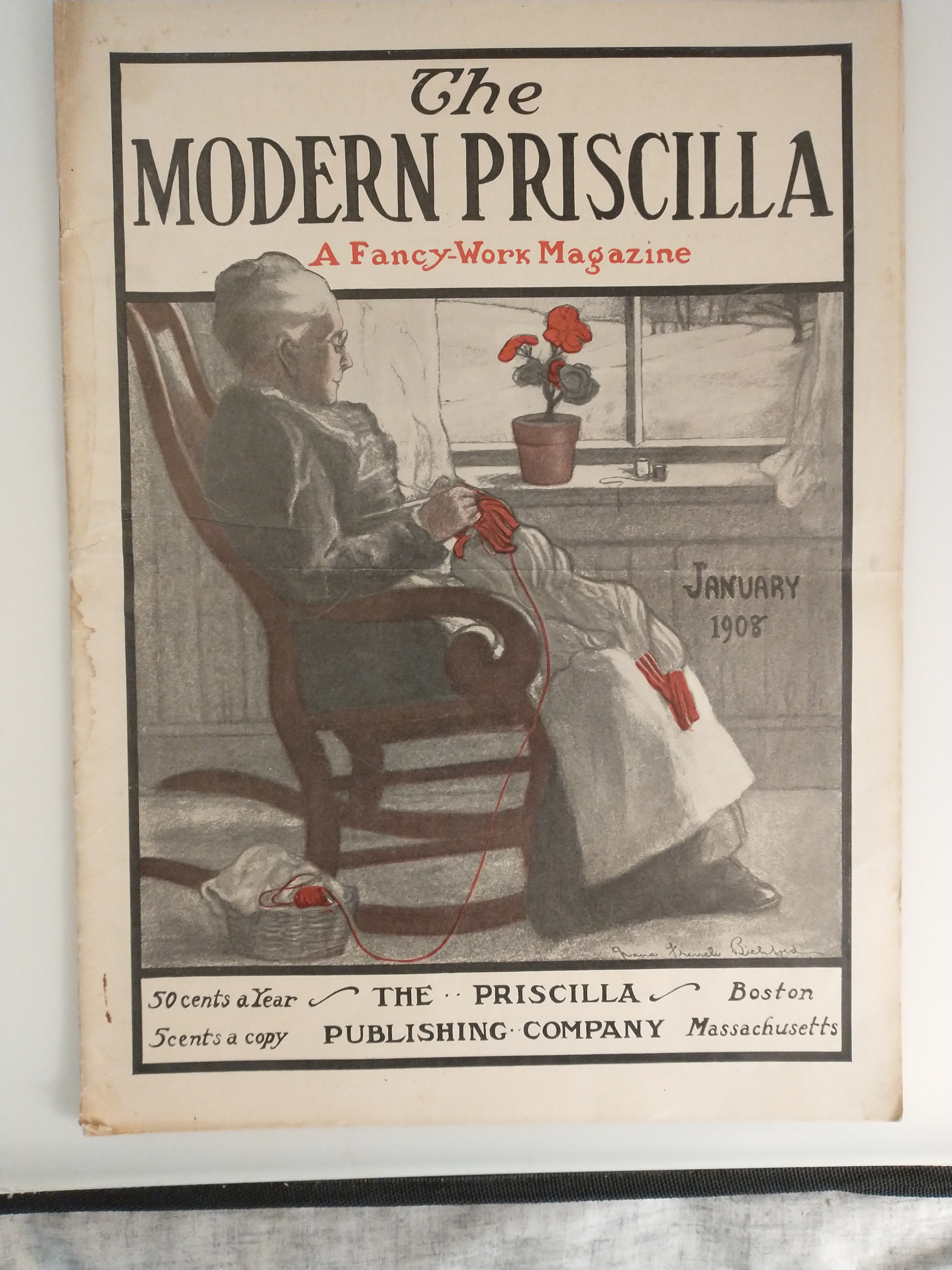 THE MODERN PRISCILLA A FANCY - WORK MAGAZINE JAN 1908