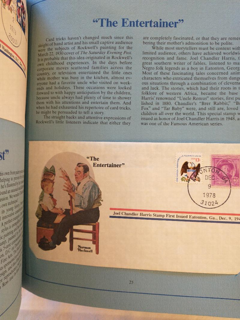 NORMAN ROCKWELL CLASSICS AND HISTORIC AMERICAN STAMPS